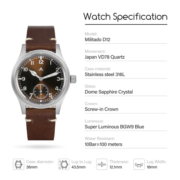 Pilot Watch Militado D12 V2