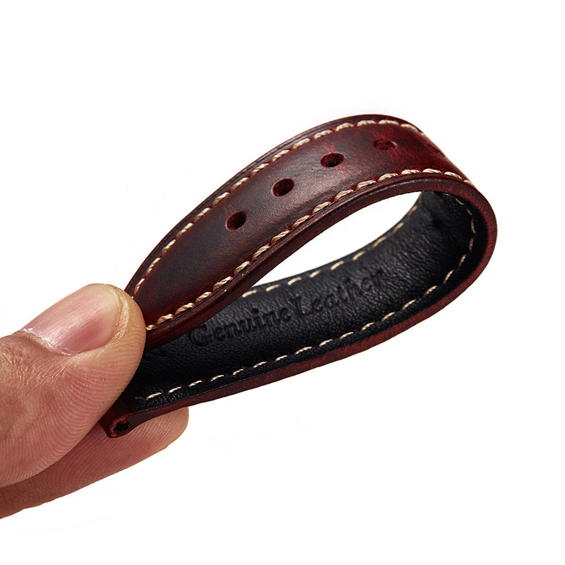 High Quality Leather Strap Vintage Oil Wax Leather Watch Band Cowhide Watchband 18mm 19mm 20mm 21mm 22mm