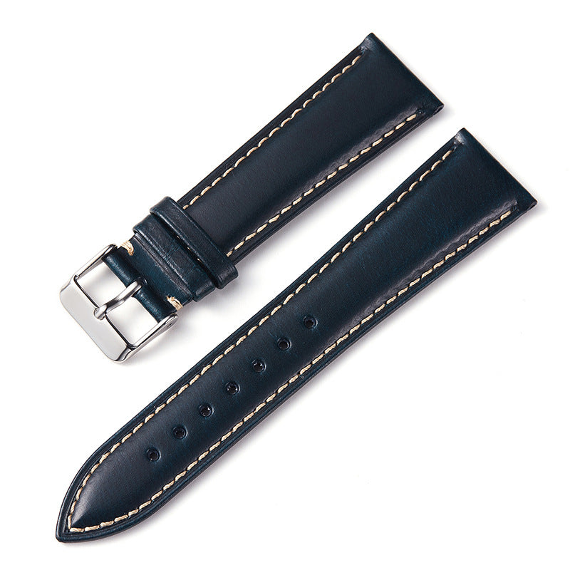 High Quality Leather Strap Vintage Oil Wax Leather Watch Band Cowhide Watchband 18mm 19mm 20mm 21mm 22mm