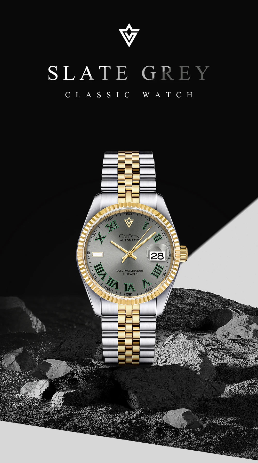 CADISEN C8211 Dayjust Dress Watch