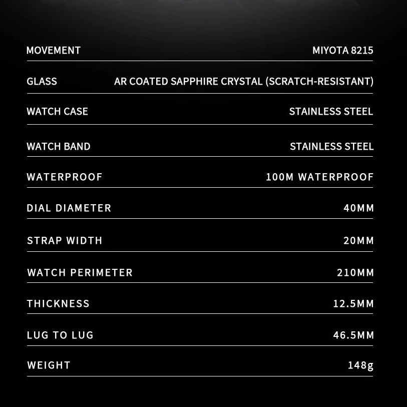 CADISEN C8245 Dive Watch