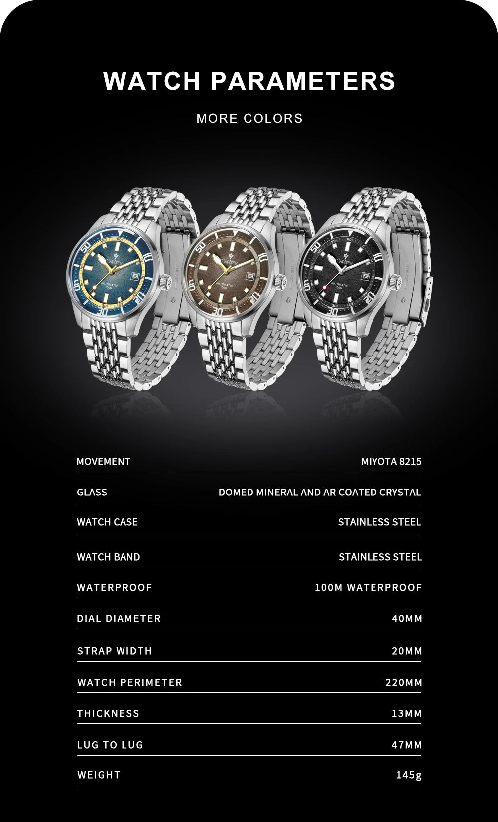 CADISEN C8244 Dress Watch