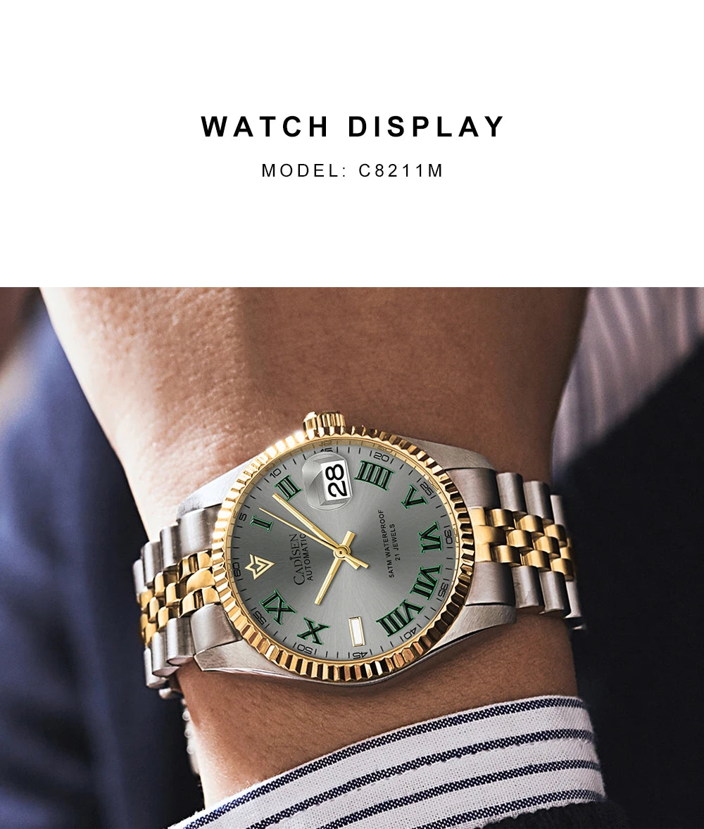 CADISEN C8211 Dayjust Dress Watch