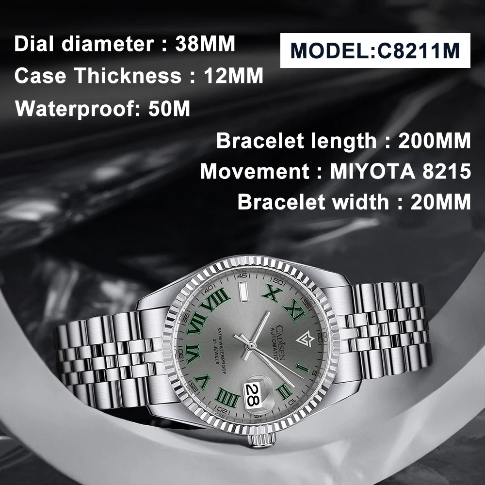 CADISEN C8211 Dayjust Dress Watch