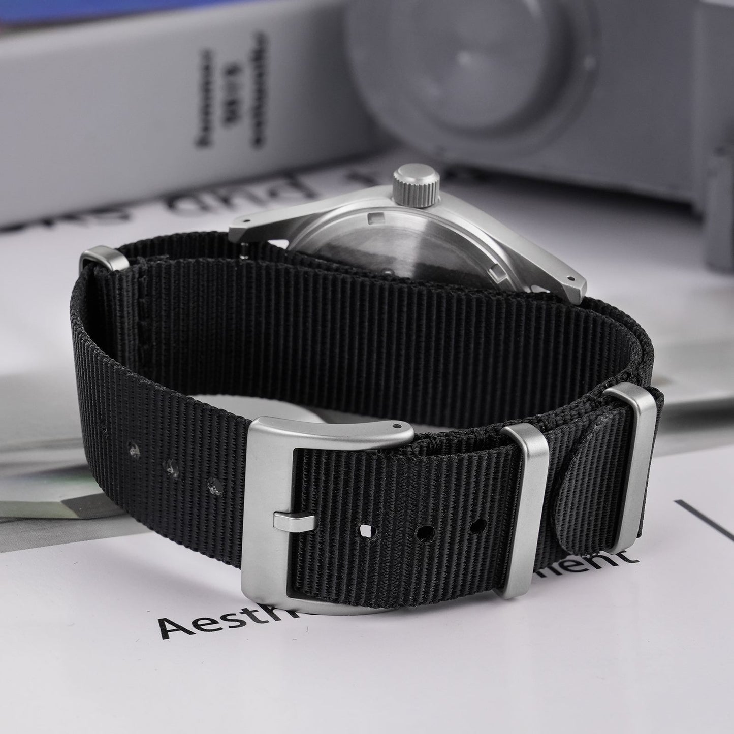 Militado ML05 VH31 Vintage Military Watch  Blue Dial