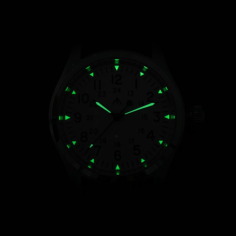 Militado ML05 White Dial VH31 Vintage Field Watch