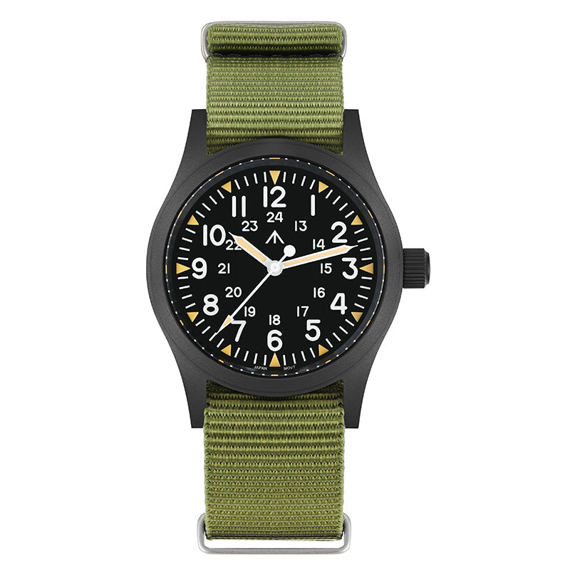 Militado ML05 VH31 Vintage Military Watch  Black PVD