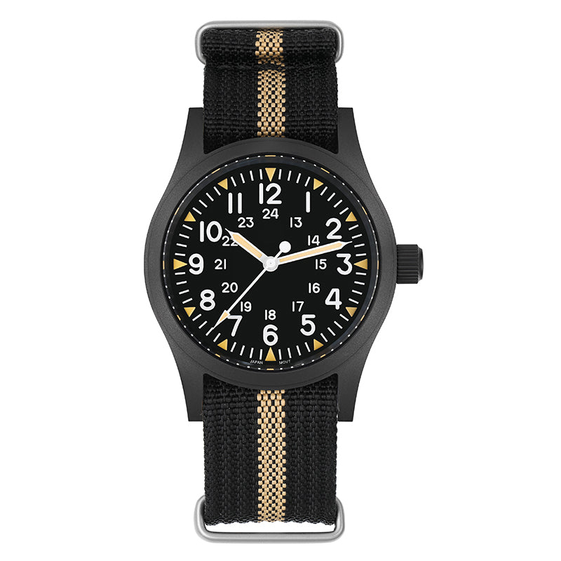 Militado ML05 VH31 Vintage Military Watch  Black PVD
