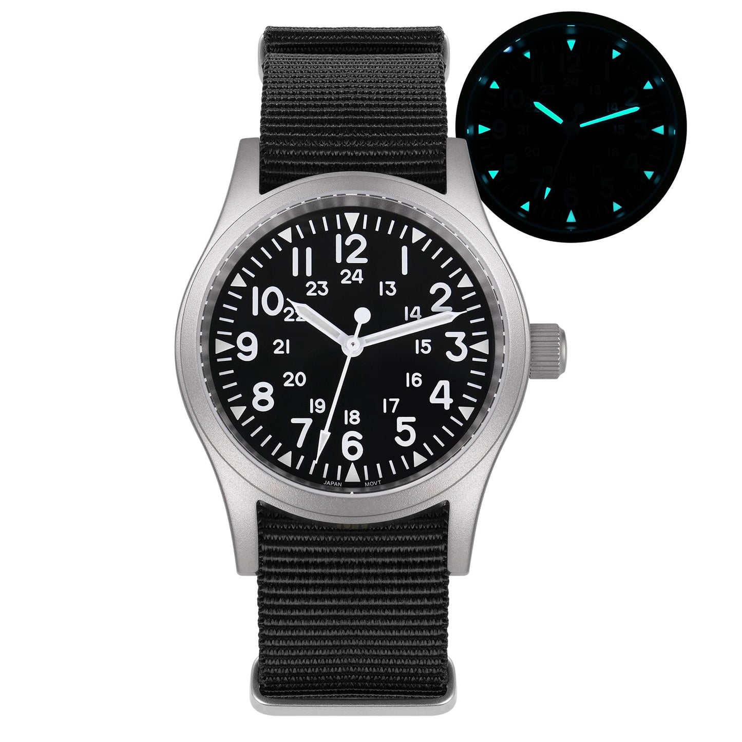 Militado ML05 VH31 Vintage Military Watch  Black PVD