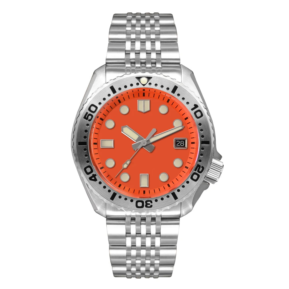 San Martin SN046G Diving Watch Abalone 42.5MM NH35 C3 Luminous AR Sapphire 20Bar Luxury Watch