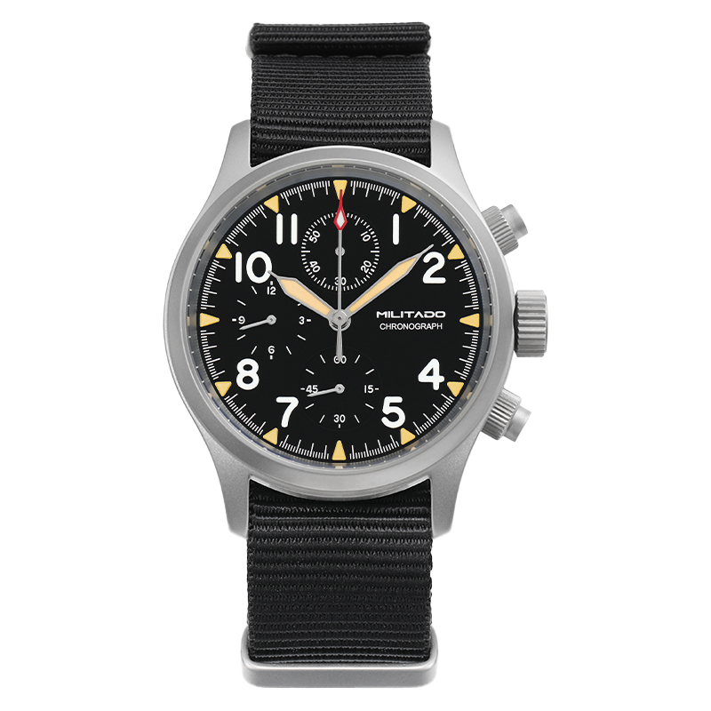Chronograph Watch Militado ML1868  Retro VK67 Quartz