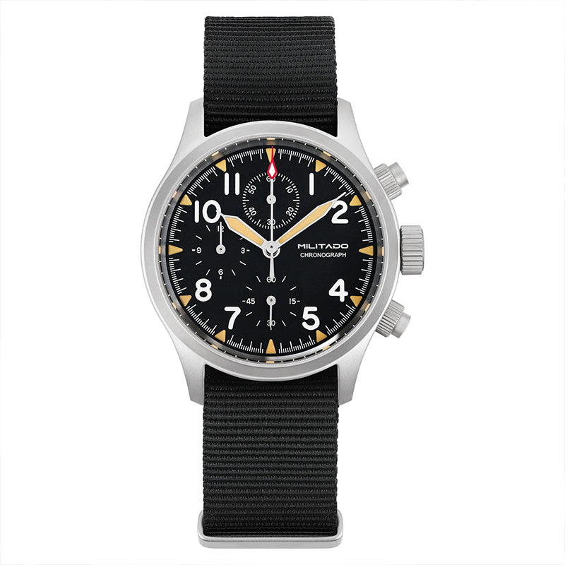 Chronograph Watch Militado ML1868  Retro VK67 Quartz