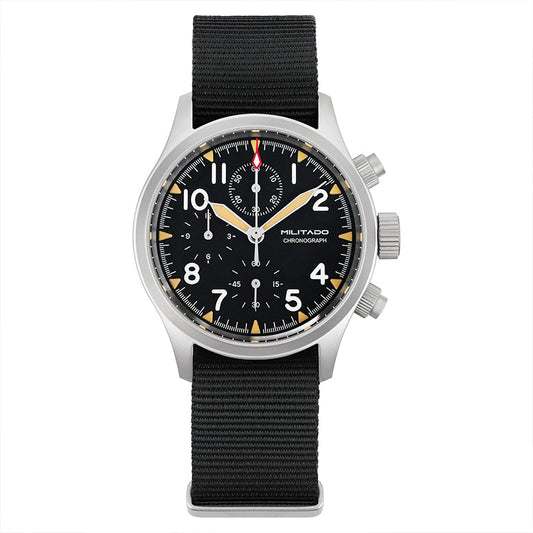 Chronograph Watch Militado ML1868  Retro VK67 Quartz