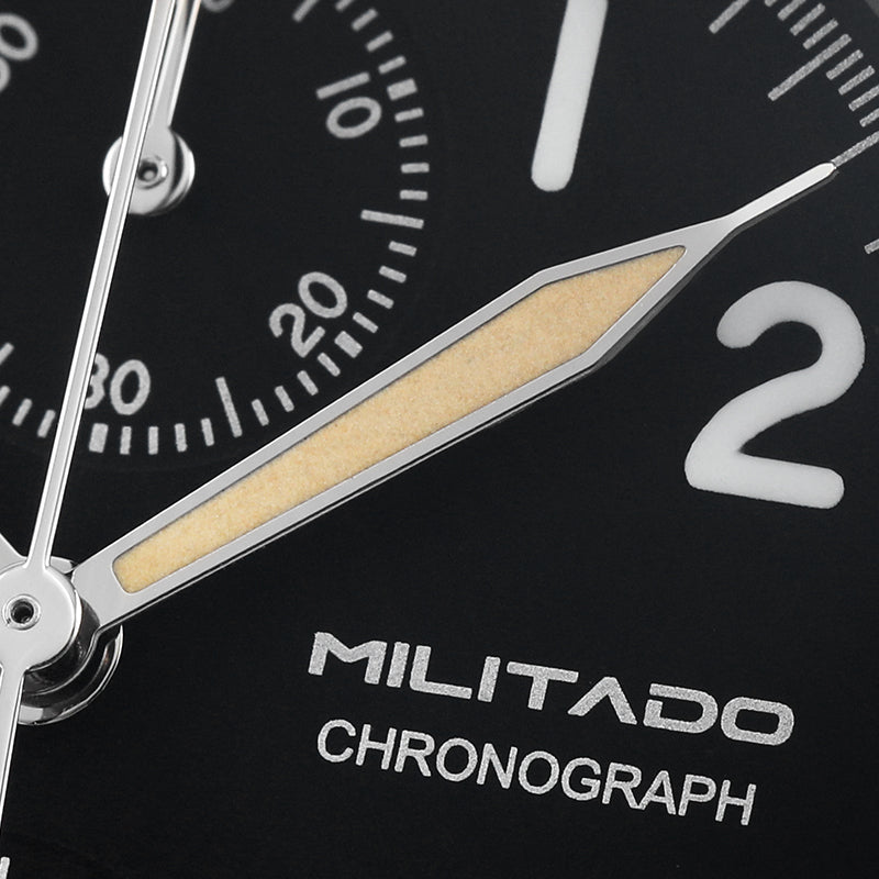 Chronograph Watch Militado ML1868  Retro VK67 Quartz