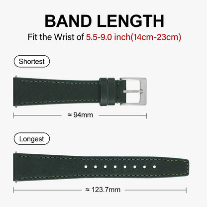20mm Genuine Leather Watch Strap