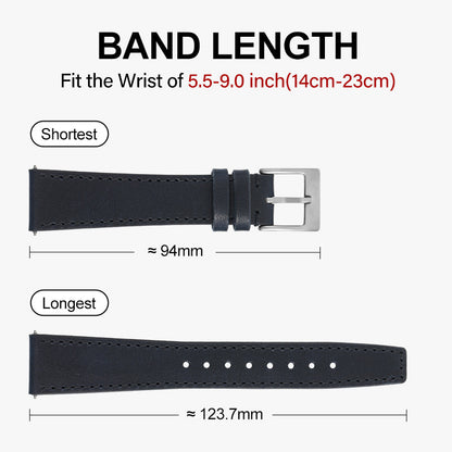 20mm Genuine Leather Watch Strap