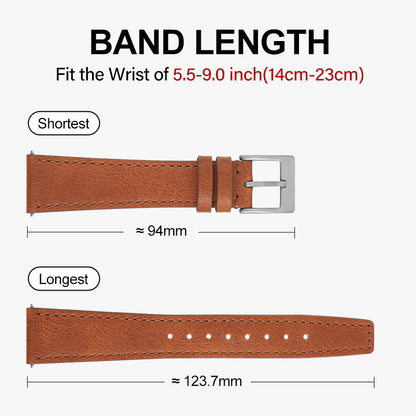 20mm Genuine Leather Watch Strap