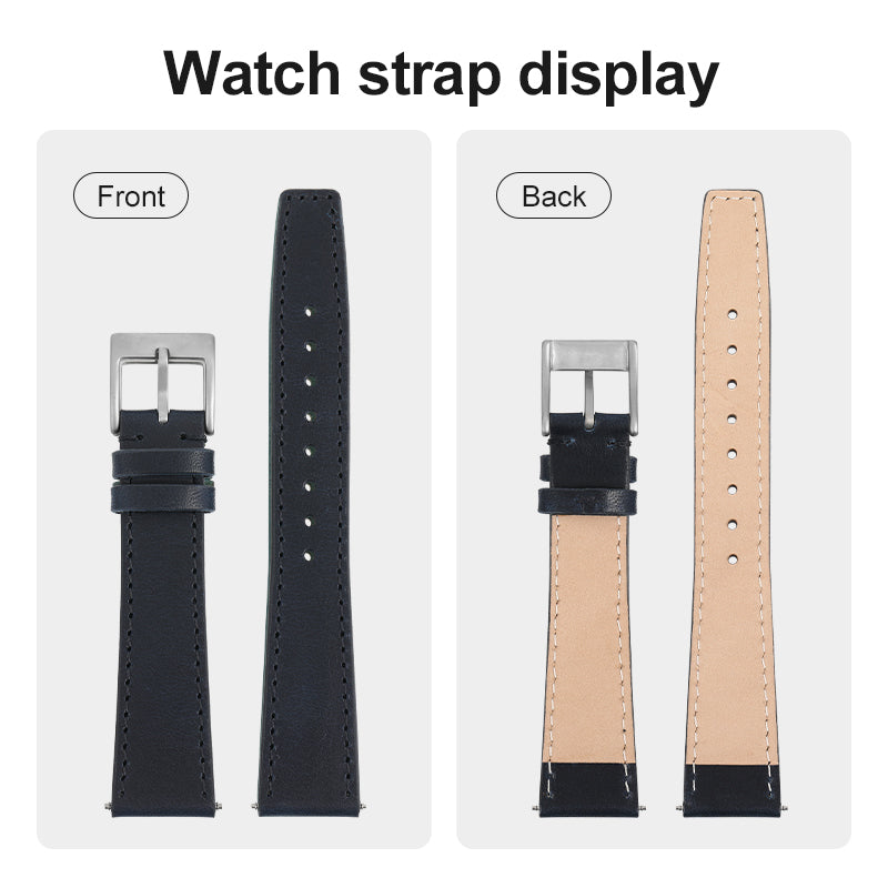 20mm Genuine Leather Watch Strap