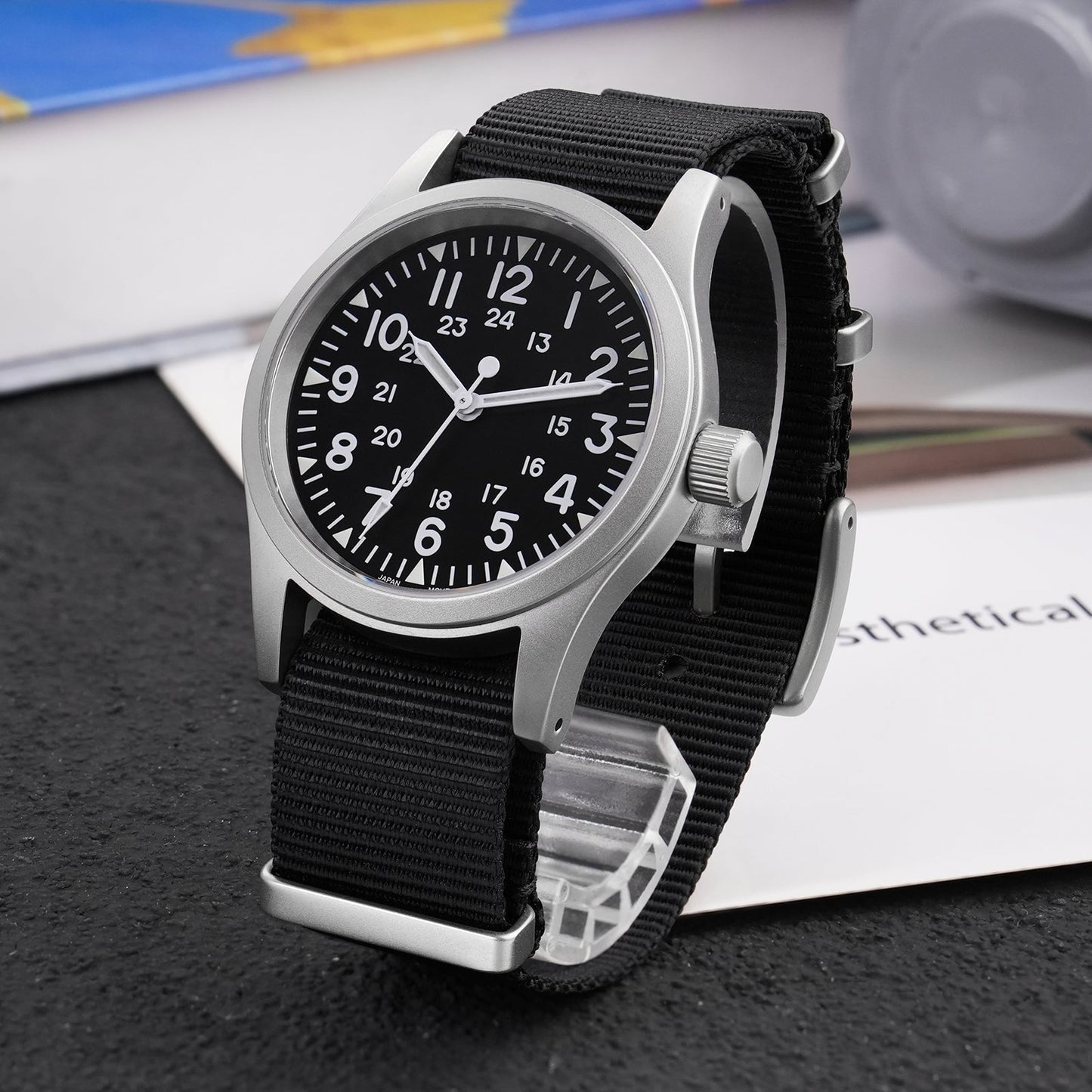 Militado ML05 White Dial VH31 Vintage Field Watch