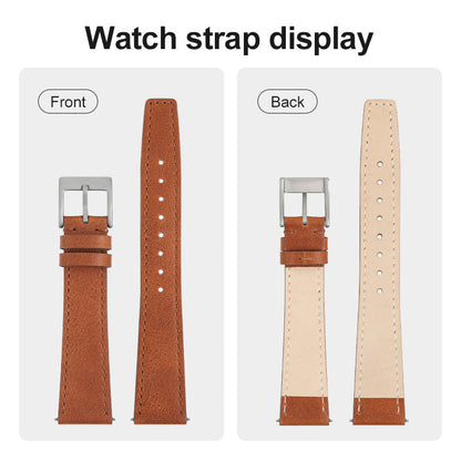 20mm Genuine Leather Watch Strap