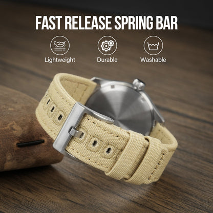 Canvas Watch Strap Vintage Watch band 20mm 22mm