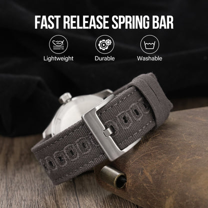 Canvas Watch Strap Vintage Watch band 20mm 22mm