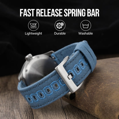 Canvas Watch Strap Vintage Watch band 20mm 22mm