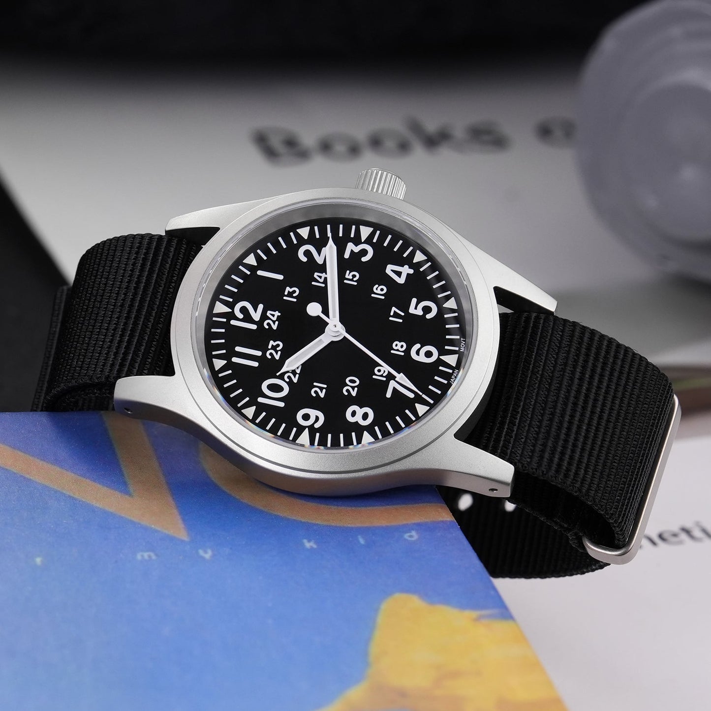 Militado ML05 VH31 Vintage Military Watch  Black PVD