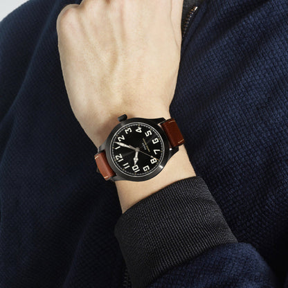 Premium Quality Leather-Fluorine Ruber Watch Bands Vintage Strap 20mm 22mm