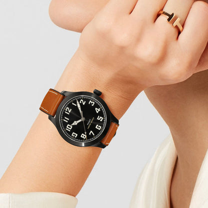 Premium Quality Leather-Fluorine Ruber Watch Bands Vintage Strap 20mm 22mm