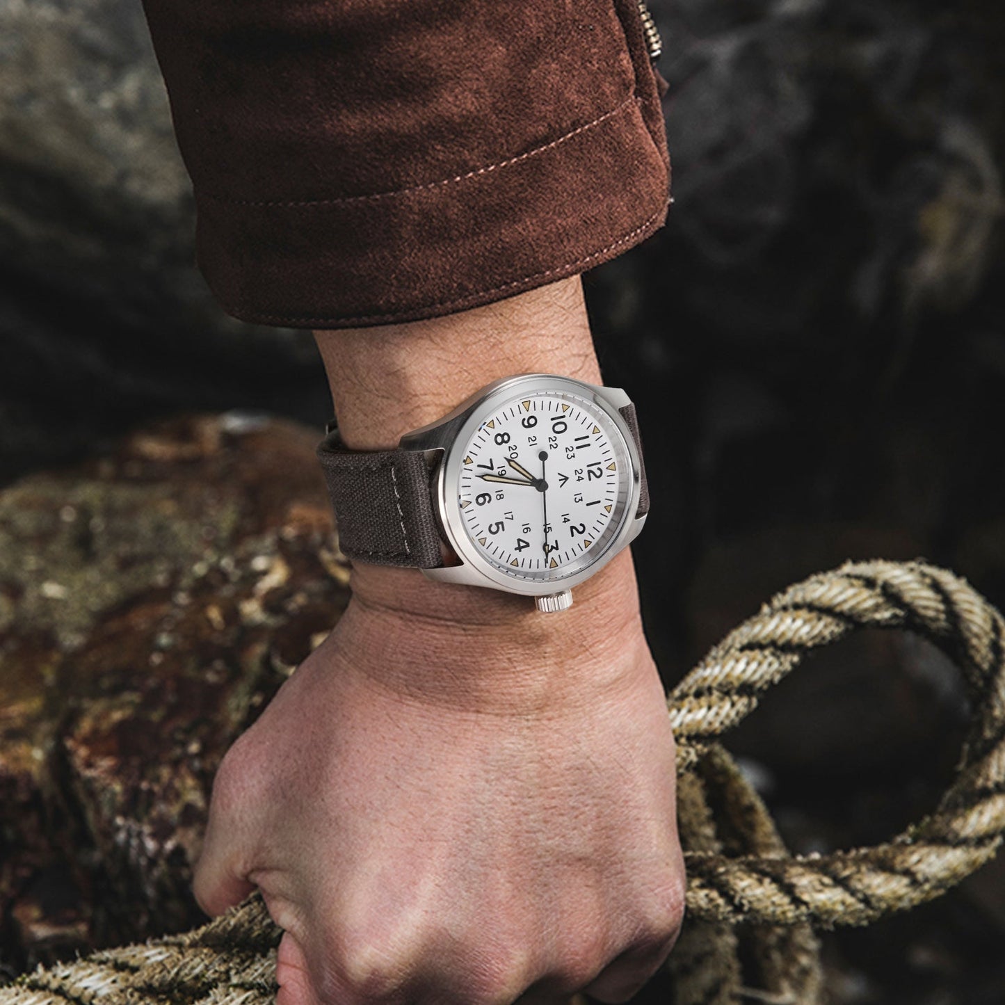 Canvas Watch Strap Vintage Watch band 20mm 22mm