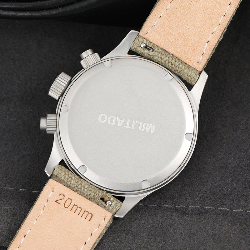 Chronograph Watch Militado ML1868  Retro VK67 Quartz