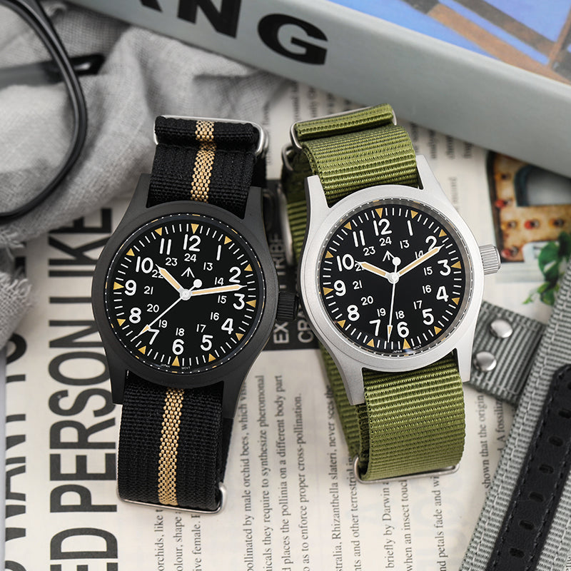 Militado ML05 VH31 Vintage Military Watch  Black PVD