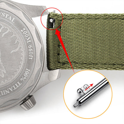 Quick Replacement Military Nylon Watch Strap – 20mm