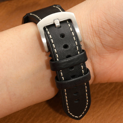 Premium Quality Leather-Fluorine Ruber Watch Bands Vintage Strap 20mm 22mm