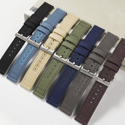 Canvas Watch Strap Vintage Watch band 20mm 22mm