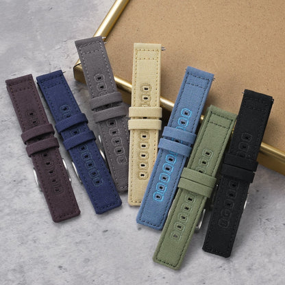 Canvas Watch Strap Vintage Watch band 20mm 22mm