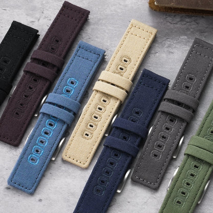 Canvas Watch Strap Vintage Watch band 20mm 22mm