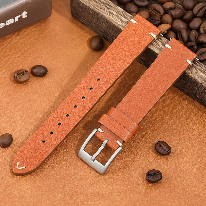 18mm Genuine Leather Watch Strap