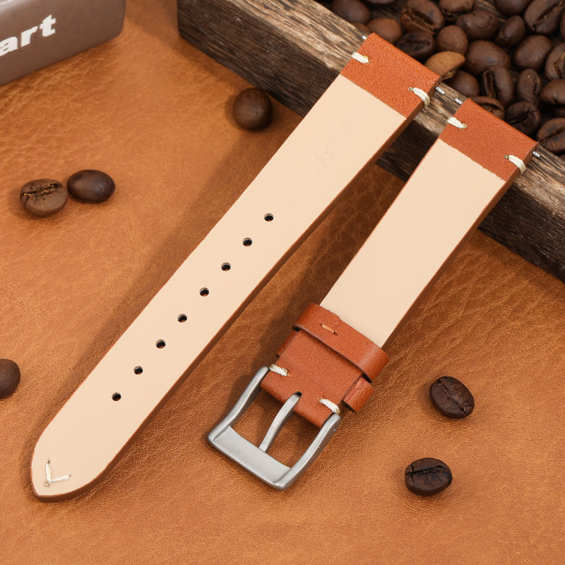 18mm Genuine Leather Watch Strap