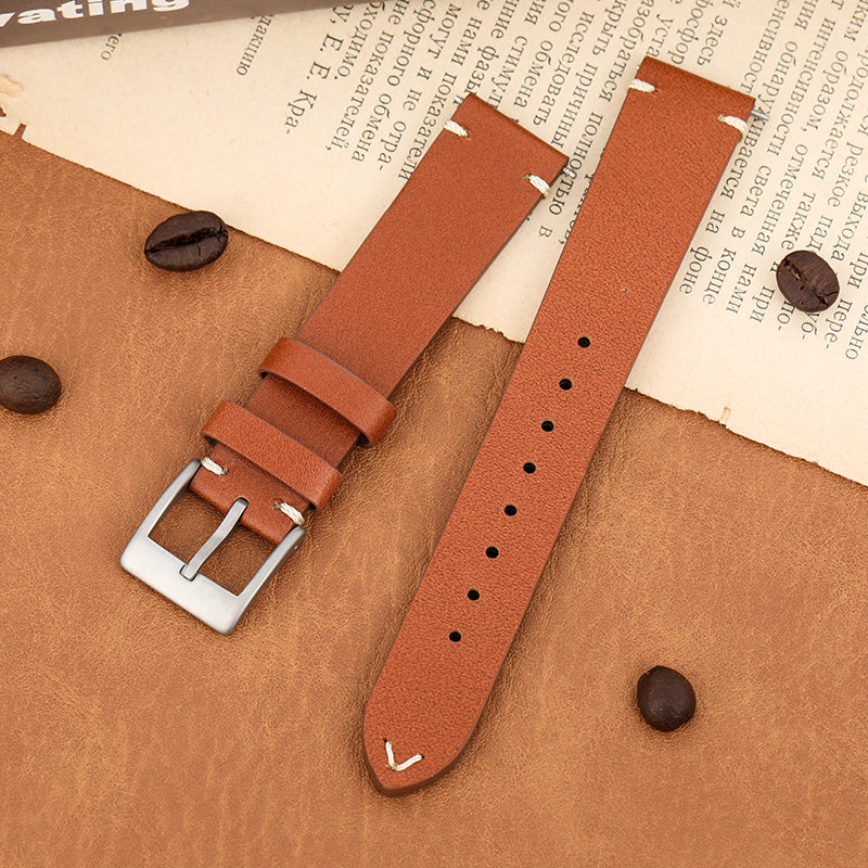 18mm Genuine Leather Watch Strap