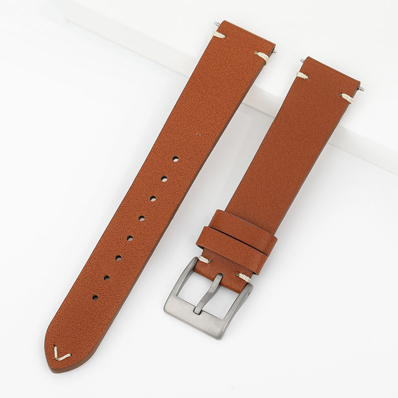 18mm Genuine Leather Watch Strap