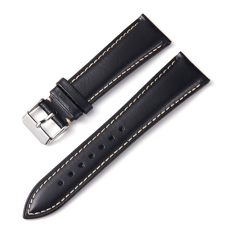 High Quality Leather Strap Vintage Oil Wax Leather Watch Band Cowhide Watchband 18mm 19mm 20mm 21mm 22mm