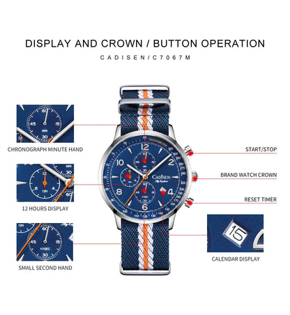 Cadisen C7067 Chronograph Watch