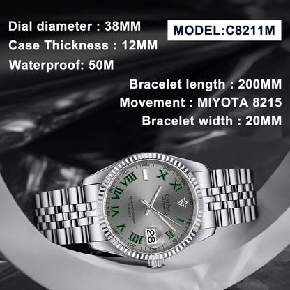 CADISEN C8211 Dayjust Dress Watch