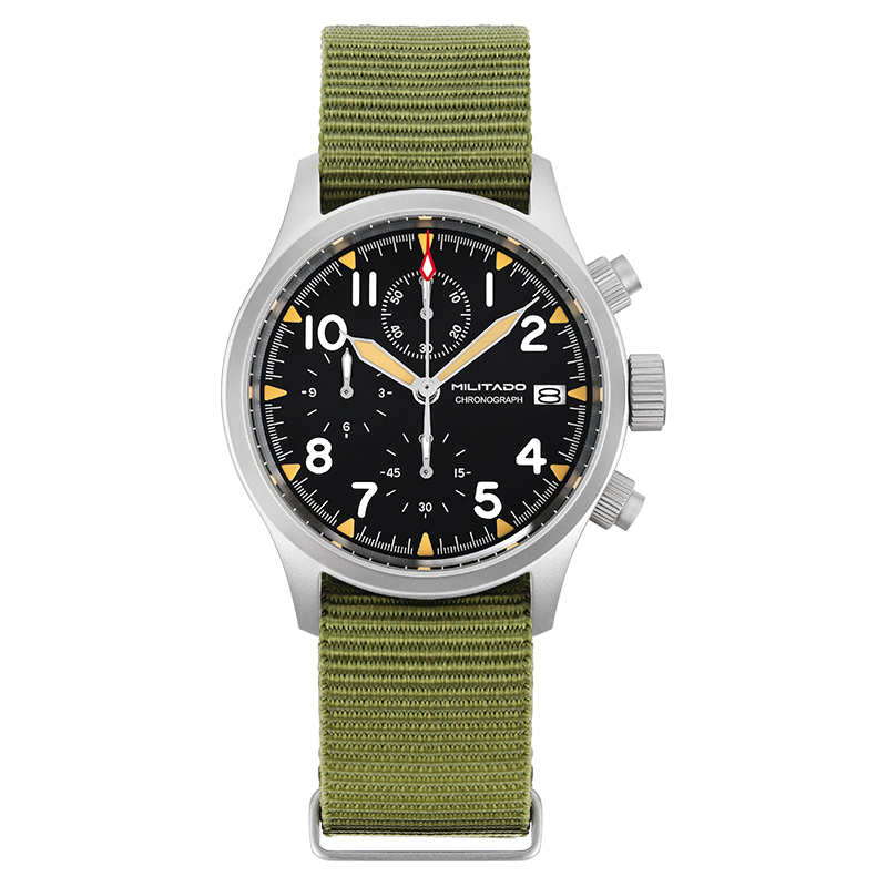 Chronograph Watch Militado ML1868  Retro VK67 Quartz