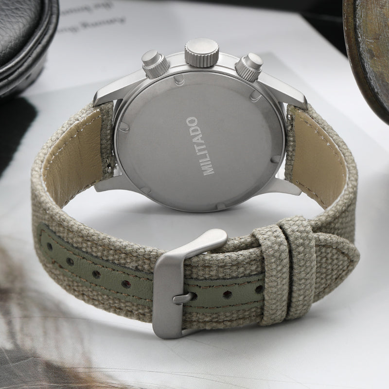 Militado ML1868 Retro VK61 Quartz Chronograph Watch