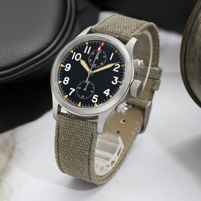 Militado ML1868 Retro VK61 Quartz Chronograph Watch