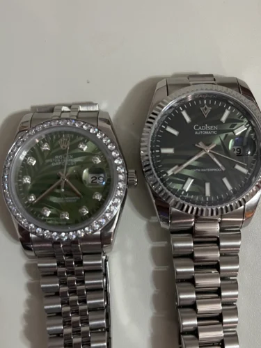 CADISEN C8198 Dress Watch 40MM Palm Leaf  AR Sapphire  MIYOTA 8215 Automatic photo review