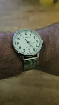 CADISEN C8224 Pilot Watch Dress NH35A Sapphire 50M Waterproof Mesh Belt Sapphire photo review